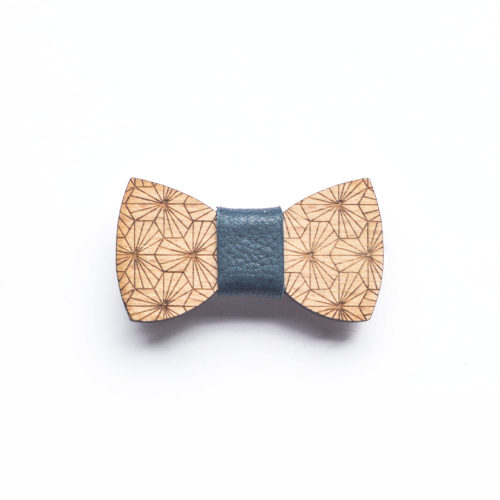 barrette noeud papillon bois accessoire cheveux decocot