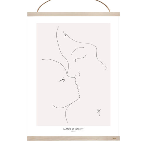 affiche maternité motherhood cadeau naissance chambre enfant