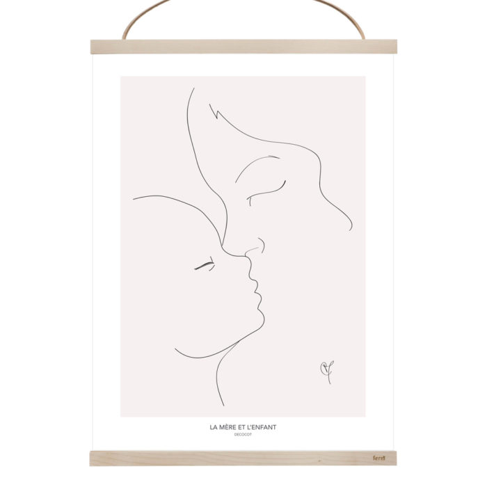 affiche maternité motherhood cadeau naissance chambre enfant