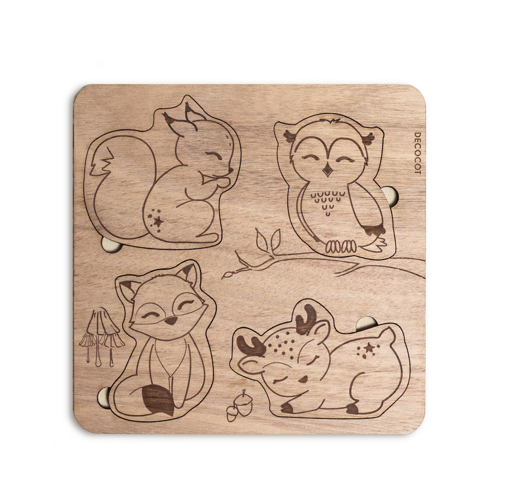 Puzzle en bois - Woodland