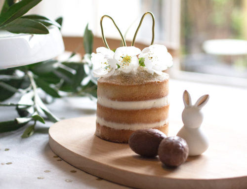 Un mini naked-cake lapin de Pâques